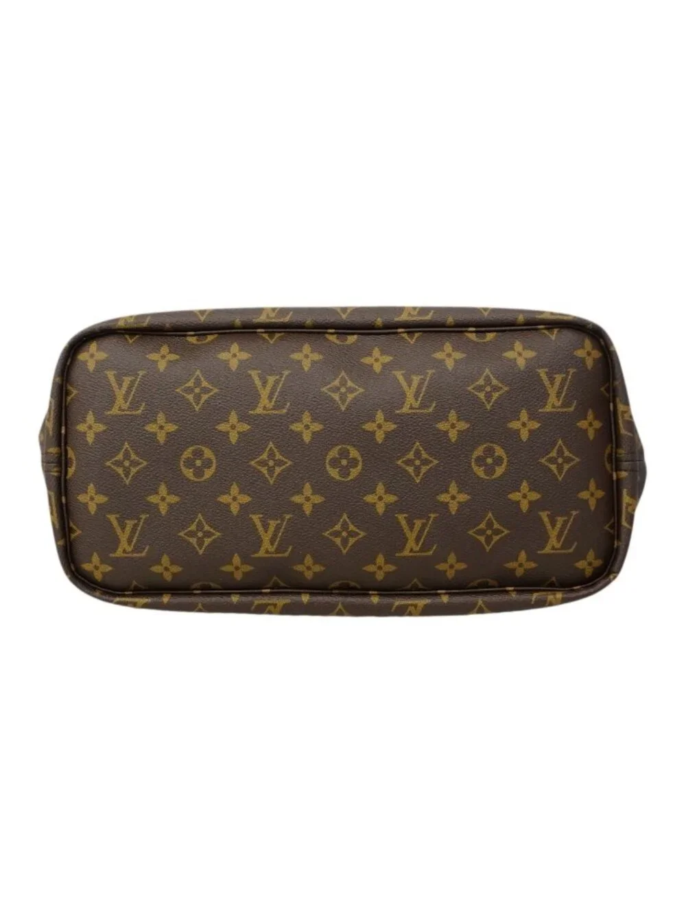 Louis Vuitton Tote Monogram Neverfull Inside Out MM Brown Sari Red 2-Way